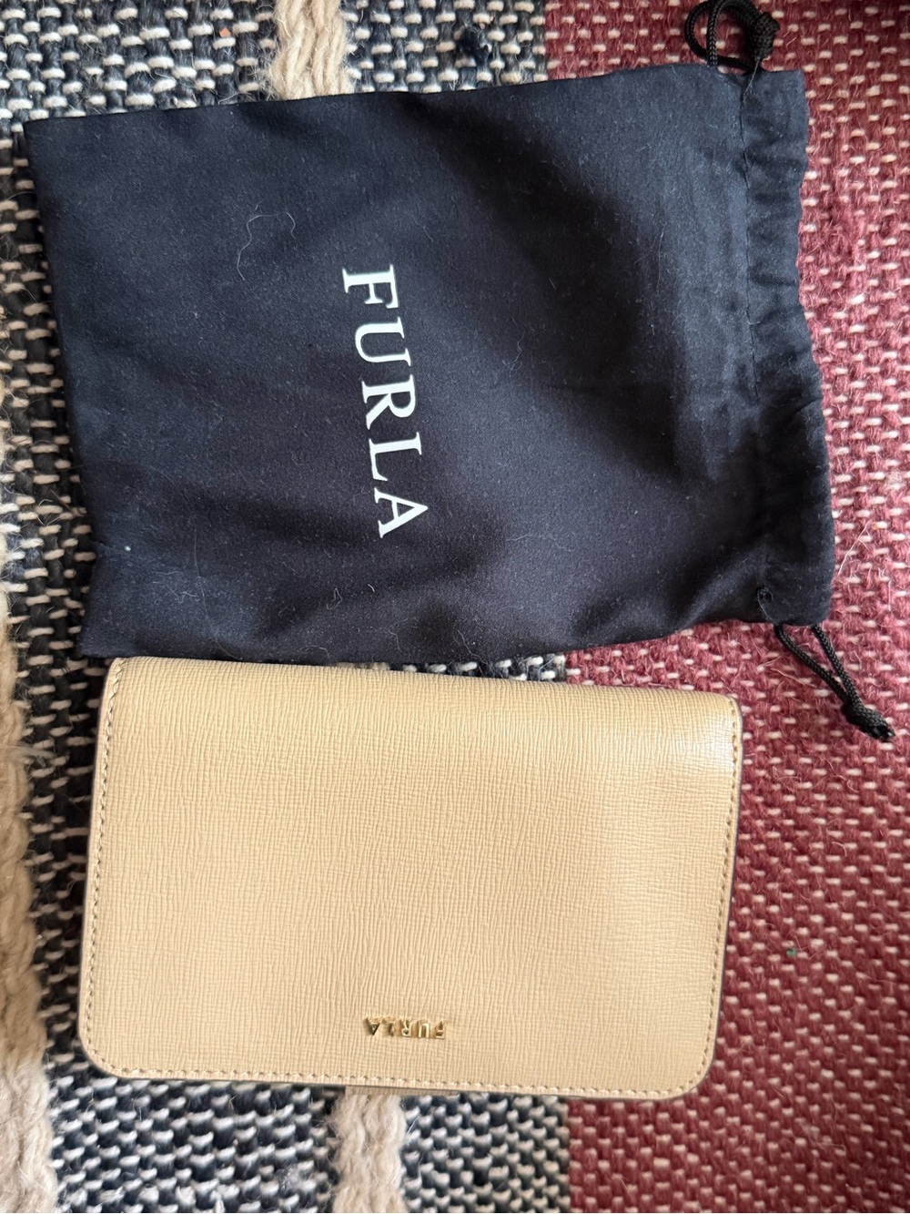 Furla Pale Beige Saffiano Leather Wallet
